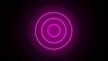 Loading neon circles seamless loop icon animation isolated on black background video