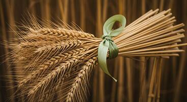 A bunch of wheat photo