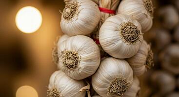 Garlic is a popular ingredient in many dishes photo