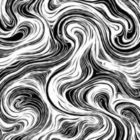 Abstract white and black marble pattern with curved flowing lines and hypnotic swirls. The background is perfect for fabric, wallpaper, prints and modern surface design. vector