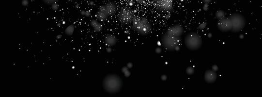 Falling white snowflake snowfall background design vector