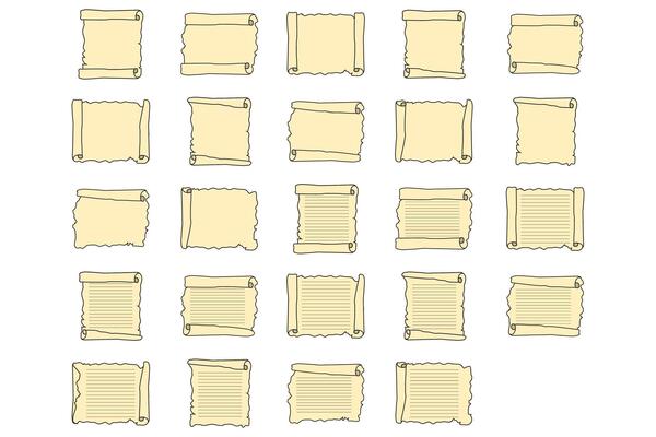 Paper Scrolls and Rolled Notes Collection