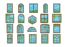 Outside Window View Element vector