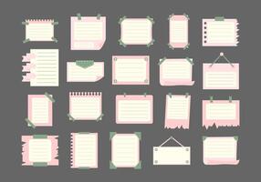 Cute Notepad Paper Element vector