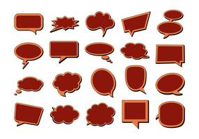 Retro Chat Box Element vector