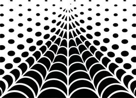 Black spiderweb pattern polka dot background design vector