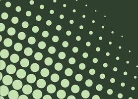 Abstract green circle pattern background vector