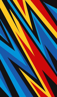 Dynamic Sports Jersey Design with Abstract Geometric Pattern