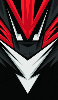 Dynamic Red and Black Esports Jersey Template