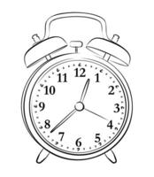 Sketch of old clock. vector