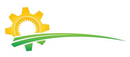 Symbol of the sun in the field. vector