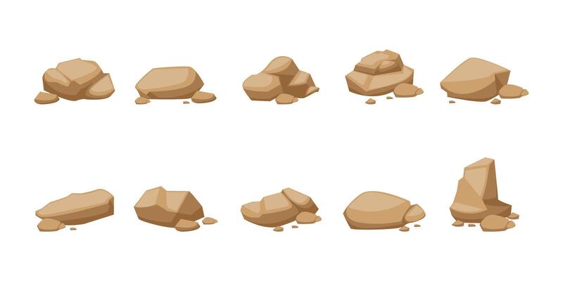 Flat Rocks Illustration