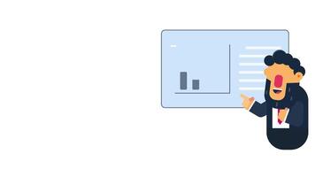 Business Presentation animation , loop motion graphic background video