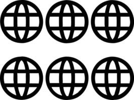 Global Network ,A series of interconnected globes in a graphic representation, symbolizes international collaboration and information exchange, representing the essence of global connectivity. vector
