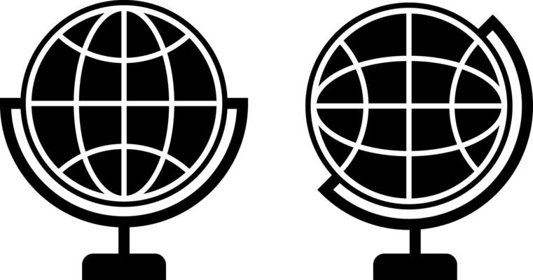 global icon. Global Communication. international connectivity global awareness. Earth wide globe signs. Planet symbol flatten