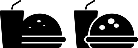junk food icon set. drink signboard. featuring bread. hamburger sign. unhealthy fast food symbol. Representing Poor Dietary Choices and Health Risks vector