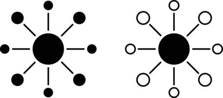 Network icon. Connection icons. Hub network signs. Digital technology. global connect. events and social network symbol vector