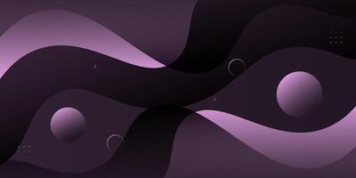 Realistic abstract dark purple wave background. Simple wave shadow pattern. eps10 vector