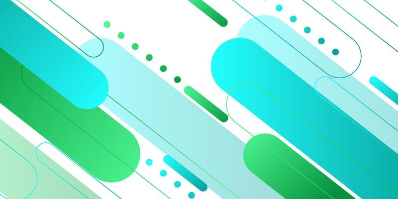Abstract blue and green background with diagonal lines. Dynamic shape composition. eps10