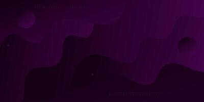 Abstract pattern on dark purple wave liquid on background. Trendy shape pattern banner background. eps10 vector