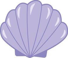 sealife pearl in shell vector