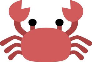 sealife red crab vector