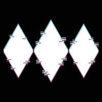 super power glitch design vector