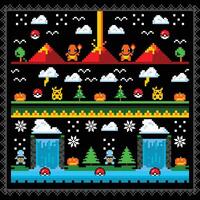 pokeland pattern art design vector