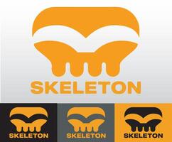 Skull design created for use in business logos and branding. vector