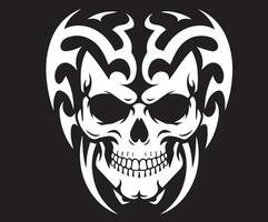 A skull concept created with varying shapes. vector