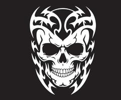 A customizable skull design featuring various integrated shapes. vector