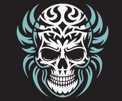 Skull art concept combining various shapes with an easy to edit format. vector