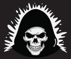 A simple and clean symbol of a skull face. vector