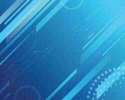 Abstract Tech Design with Circuitry and Blue Gradient vector