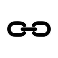 Link icon. Internet Webpage URL Illustration. Chain Symbol. vector