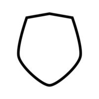 Army Shield Line Icon. vector