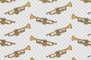 trumpet pattern music pattern vector