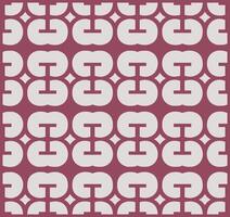 repeatable geometric pattern with abstract shapes in retro style vector
