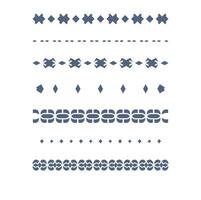 geometric border collection isolated on white background vector