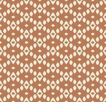 Abstract repeatable pattern with geometric shapes in brown and beige vector