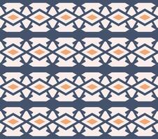Geometric seamless pattern with abstract shapes in retro style vector