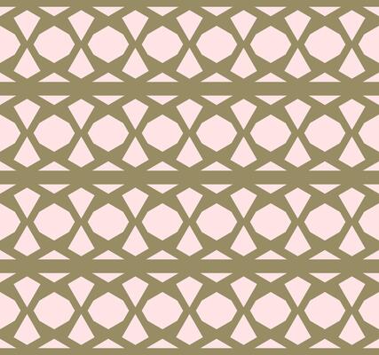Geometric seamless pattern with octagons and triangles design