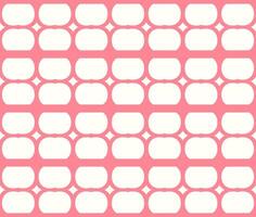 Seamless pattern of pink geometric shapes on a white background vector