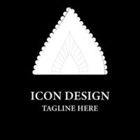 Triangle Geometry shape printed logo design vector