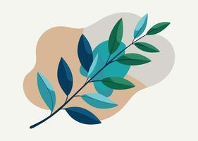 a plant with the leaves on it vector