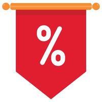 Discount badge icon isolated on white background. vector