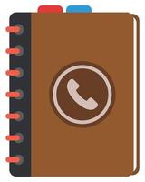 Address book icon design isolated on white background. vector