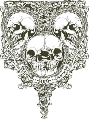 Edgy Vintage Skull Propaganda Tee Art Retro Punk Rock Shirt Graphic Illustration