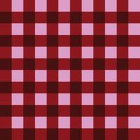 Red and pink checkered fabric background vector