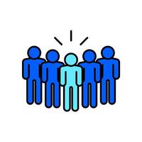 Icon a crowd, isolated against a clean background vector